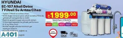 HYUNDAİ ALKALİ DETOX 7 FİLTRELİ SU ARITMA CİHAZI HYUNDAİ ALKALİ DETOX 7 FİLTRELİ SU ARITMA CİHAZI
